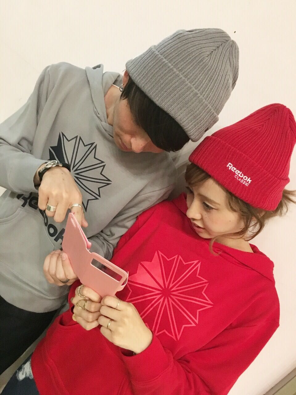 ニット帽でよりお揃いを増やしてみたり.
