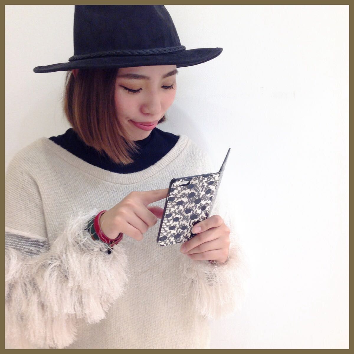 パピヨネオリジナル！パイソン×ドット柄...